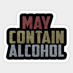 May contain alcohol Sticker